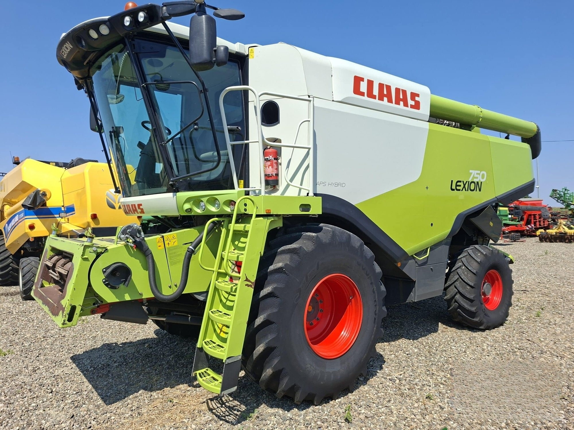 Claas Lexion 750 + heder paioase — 2