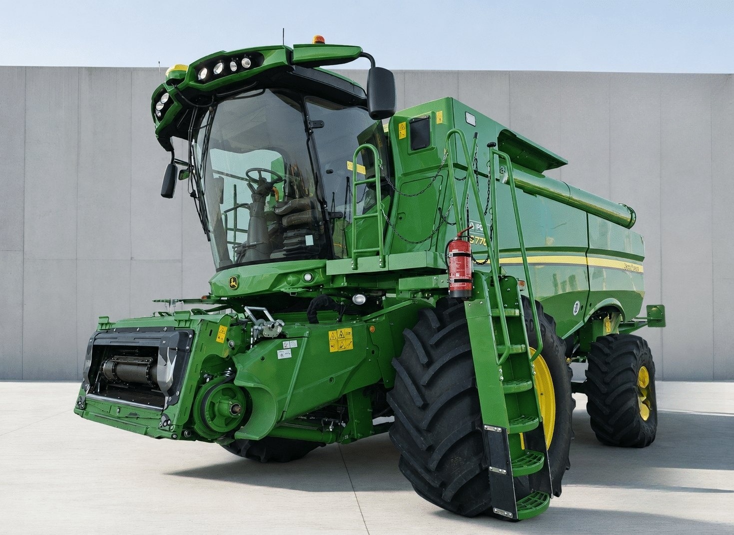 John Deere S770 + heder paioase